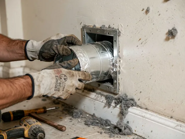 Professional dryer vent repair and installation by Powell Dryer Vent Cleaning in Powell
