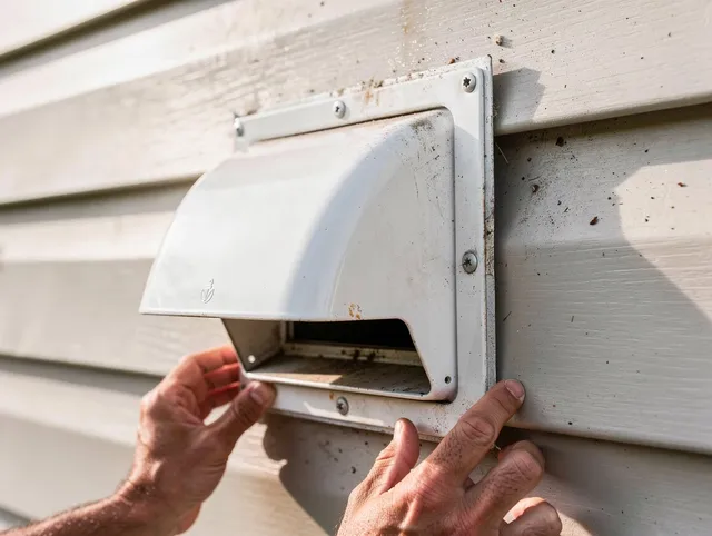 Powell Dryer Vent Cleaning technician delivering thorough residential dryer vent cleaning service in Powell